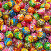 Donty-Tonty Chupa Chups front bag view showing colorful assortment and resealable convenience