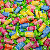 Donty-Tonty front of bag showing 2 lb bulk candy and bright branding benefit: quick identification