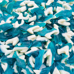 Donty-Tonty front packaging shows resealable bag and colorful sharks, appealing display