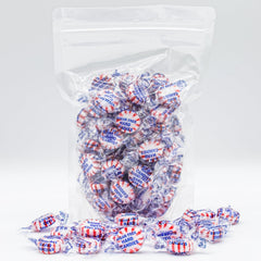 Donty-Tonty individually wrapped mint held in hand demonstrating hygiene and travel convenience