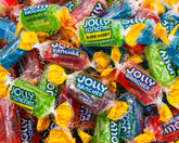 Donty-Tonty front bag showing 2 lb Jolly Ranchers and clear resealable packaging benefits
