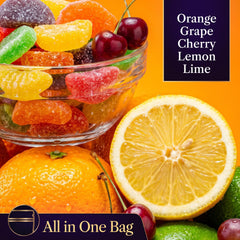 Donty-Tonty assorted slices spread to show five flavors and visual variety