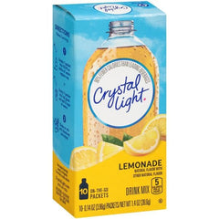 Doofie Deals Crystal Light front box view showing lemonade packets and quick hydration benefit