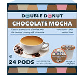 Double Donut Chocolate Mocha front packaging showing product and count for easy grab