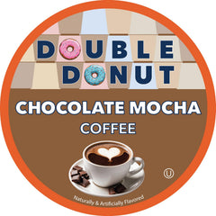 Close-up of Double Donut Chocolate Mocha pod highlighting texture and sealed lid