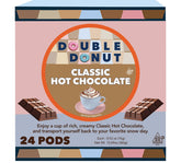 Double Donut front box showing 24-count pods and easy serving