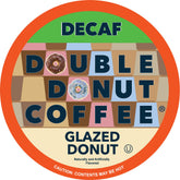 Double Donut Coffee front packaging showing 24-count box and glazed-donut flavor benefit