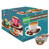 Double Donut front packaging showing 80-count box and flavor labeling, convenient supply