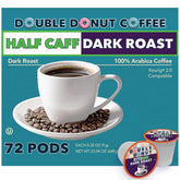 Double Donut Coffee front packaging showing 72-count box and benefits