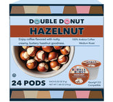 Double Donut front packaging showing 24-count pods and convenient flavor