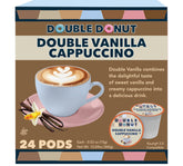 Double Donut front packaging showing 24 pods and brand convenience