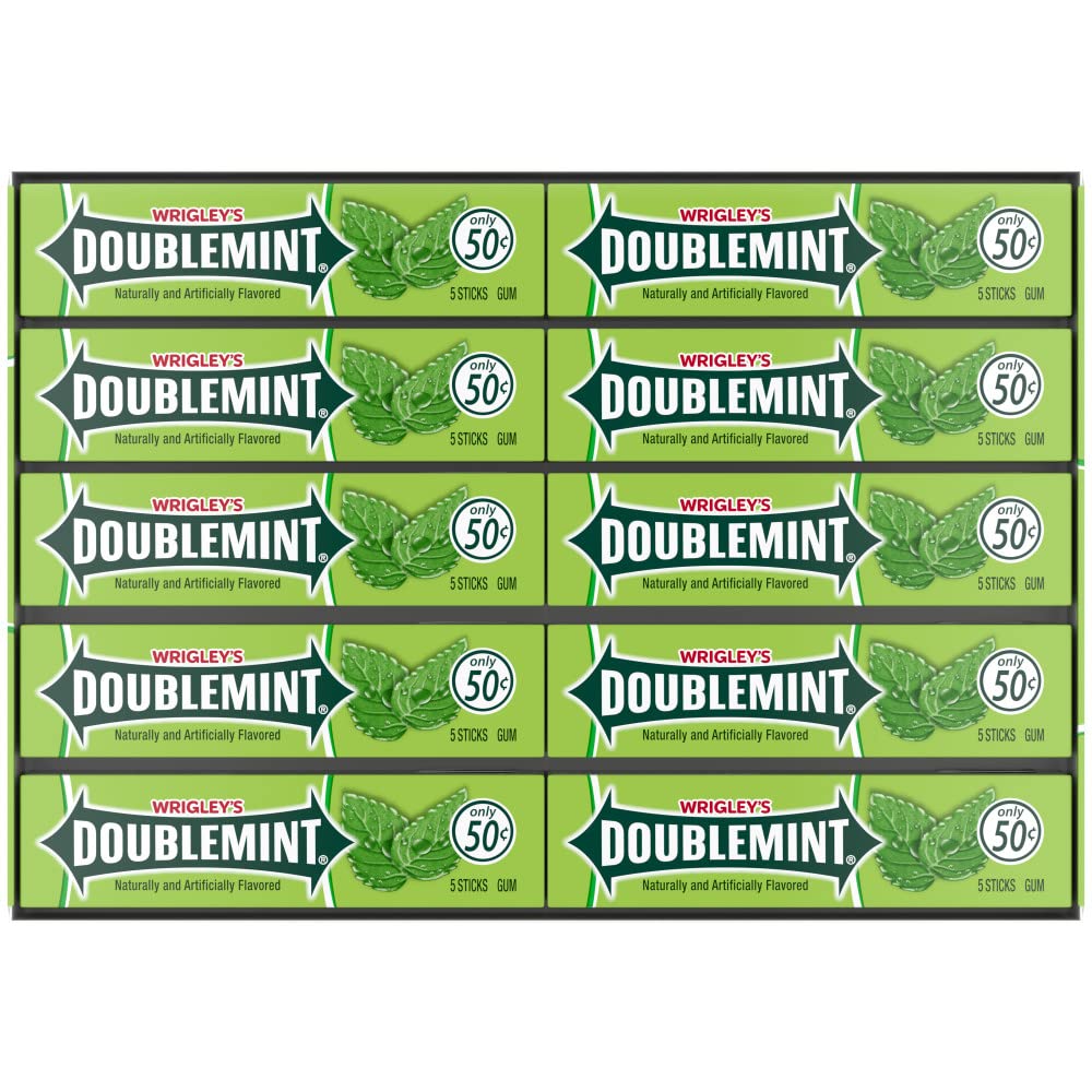 Doublemint front packaging showing 40-pack and clear branding for easy storage