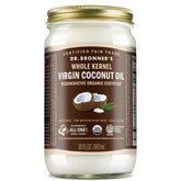 Dr. Bronner's whole kernel 30oz jar front view showing full label and size benefit