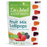 Dr. John’s front packaging showing mixed fruit assortment and benefits
