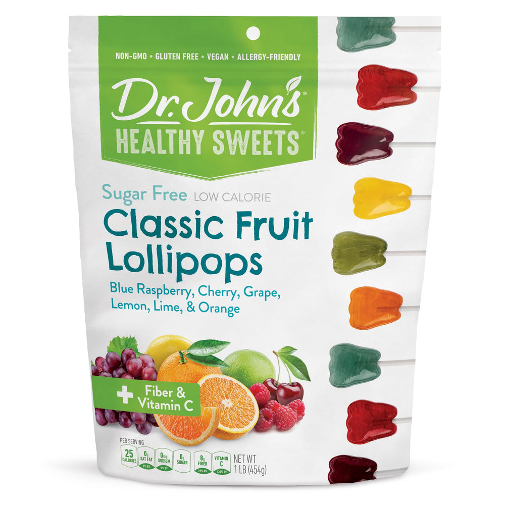 Dr. John's front packaging showing resealable bag and branding benefit freshness