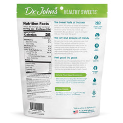 Dr. John's close-up of mixed lollipops showing vibrant colors and clear flavor cues