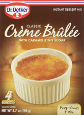 Dr. Oetker packaging front showing 12-pack and included caramelizing sugar benefit