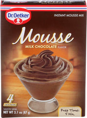 Dr. Oetker front cup image showing mousse texture and ready-serve convenience