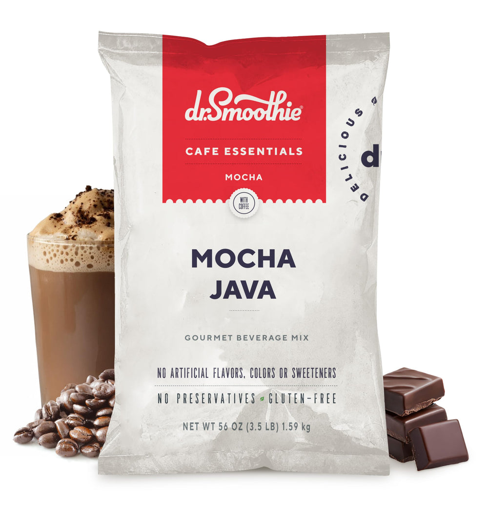 Dr. Smoothie front packaging showing product identity and easy storage benefit