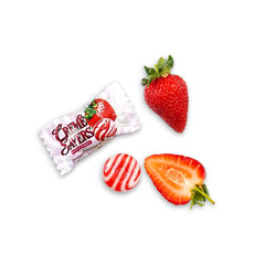 Dr. Variety candy in hand for size and portioning convenience benefit