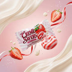 Dr. Variety pink-and-white candy swirl close-up showing creamy texture