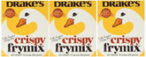 Drake's Crispy Frymix front box showing packaging and clear serving suggestion benefit