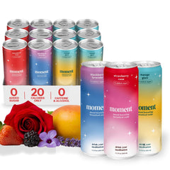 Drink Your Meditation front packaging showing 24-pack and calm lifestyle benefit