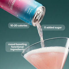 Drink Your Meditation three-can lineup displaying flavors and easy choice benefit