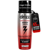 Drizz front packaging showing compact bottle and branding for convenient energy