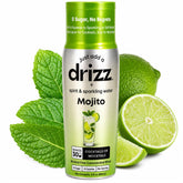 Drizz pocket bottle front showing compact mixer, easy portability benefit