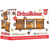 Drizzilicious front packaging showing variety pack and branding benefits