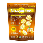 Drizzilicious front packaging showing 8 oz resealable bag and label benefit