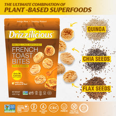 Drizzilicious serving on a plate as a light dessert alternative for portion control
