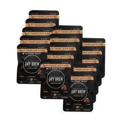 Dry Brew individually wrapped chew displayed for portability and convenience