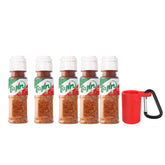 Dubbs Hardware Tajín front bottle showing label and compact size, perfect for travel