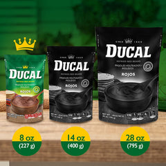 Ducal spoon close-up showing creamy texture and quick reheat convenience