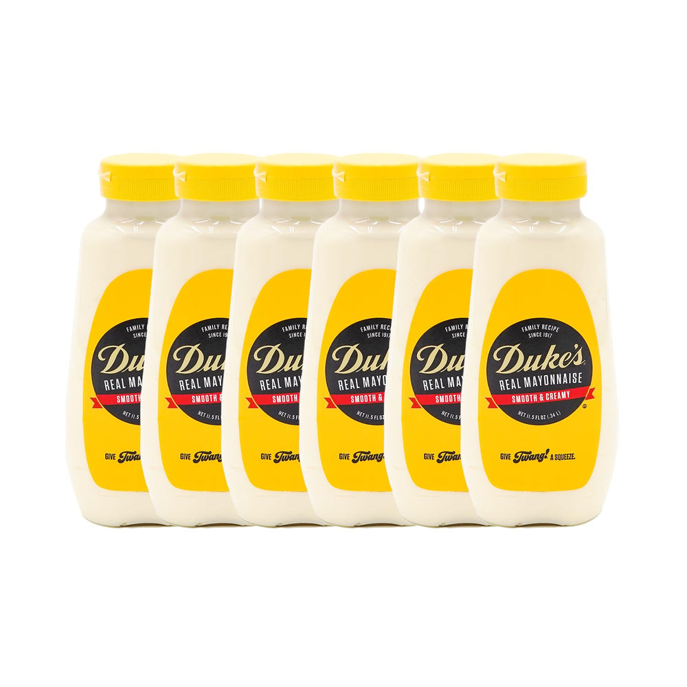 DUKE'S squeeze bottle front view showing brand and convenient design