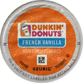 Dunkin' front packaging shows 16-count K-Cups and clear product benefit