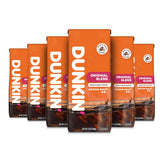 Dunkin' front packaging showing six 12-ounce bags and value