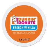Dunkin' front packaging showing 24-count box and branding for easy storage