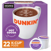 Dunkin' front packaging showing 22-count box and product branding benefits convenience