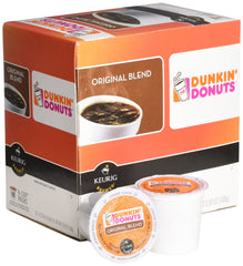 Dunkin' K-Cup lid close-up demonstrating sealed freshness and easy use