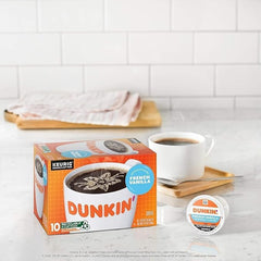 Dunkin' label details showing roast and flavor identifiers for choice