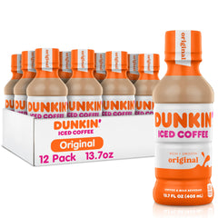 Dunkin' front bottle showing label and ready-to-drink convenience