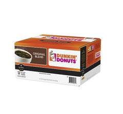 Dunkin' front packaging showing pods and convenience for busy mornings