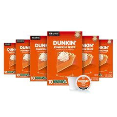 Dunkin' front packaging showing 60-count seasonal pumpkin spice pods, quick pantry grab