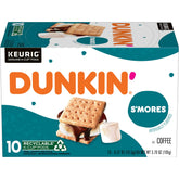 Dunkin' S'mores front packaging showing flavor and pod count for easy selection