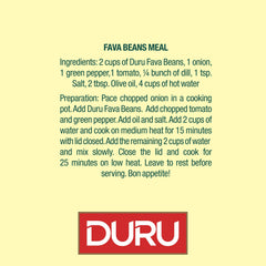 Duru cooked fava bowl demonstrating tender beans ready to serve for meals