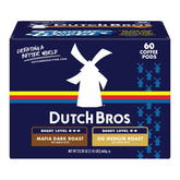 Dutch Bros front packaging showing variety pack and convenience