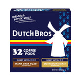 Dutch Bros front packaging showing variety pack and clear branding for quick recognition